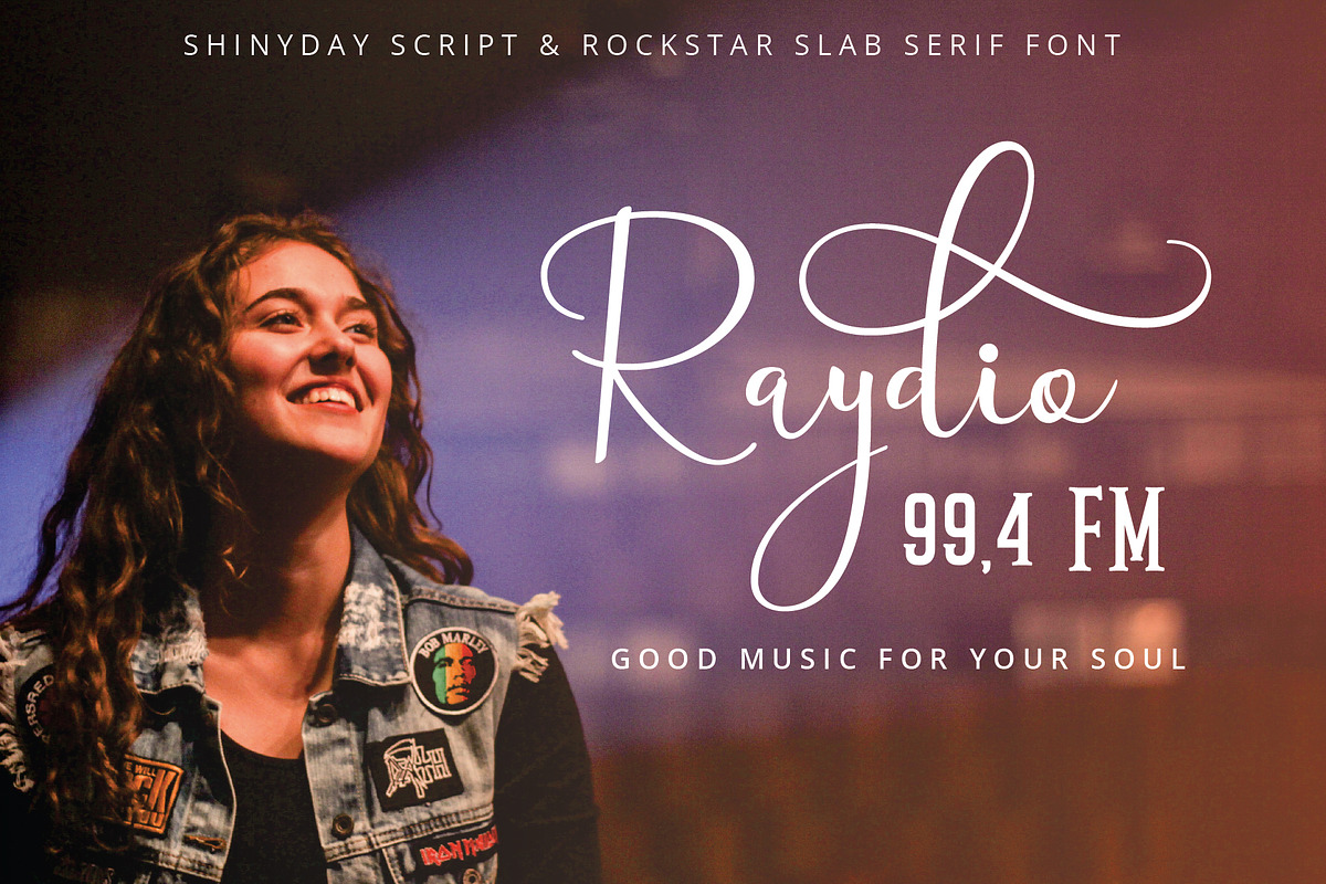 Shinyday & ROCKSTAR font duo, a Script Font by great19 (Photo 10 of 11)