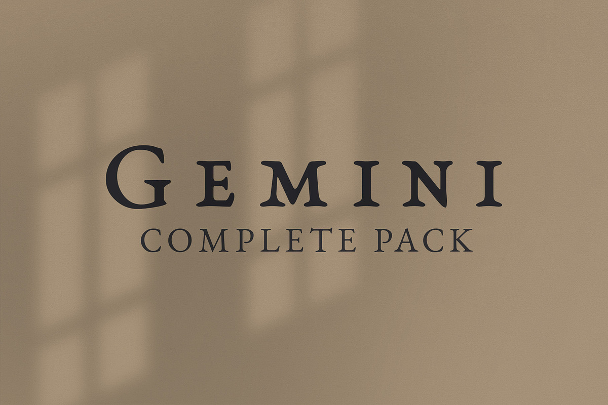 Gemini Complete Pack, a Presentation Template by SlideStation (Photo 1 of 13)