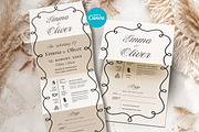 Elegant Black White Wedding Invite, an Invitation Template by Arslan (Thumbnail 2 of 3)