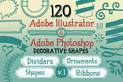 120 Handwritten Decorative Shapes 01, an Object Graphic by Cruzine (Thumbnail 1 of 5)