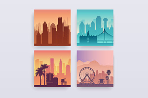 USA Cities Landscape Collection