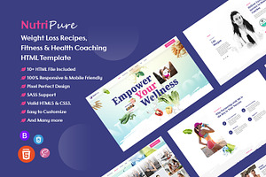 Weight Loss Recipes, HTML Template, a Templates & Theme by CodexCoder Themes