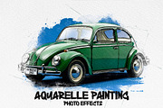 Ultimate Watercolor Car Photo Effect, an Action Add-On by 3d_model_tifotizi (Thumbnail 1 of 7)
