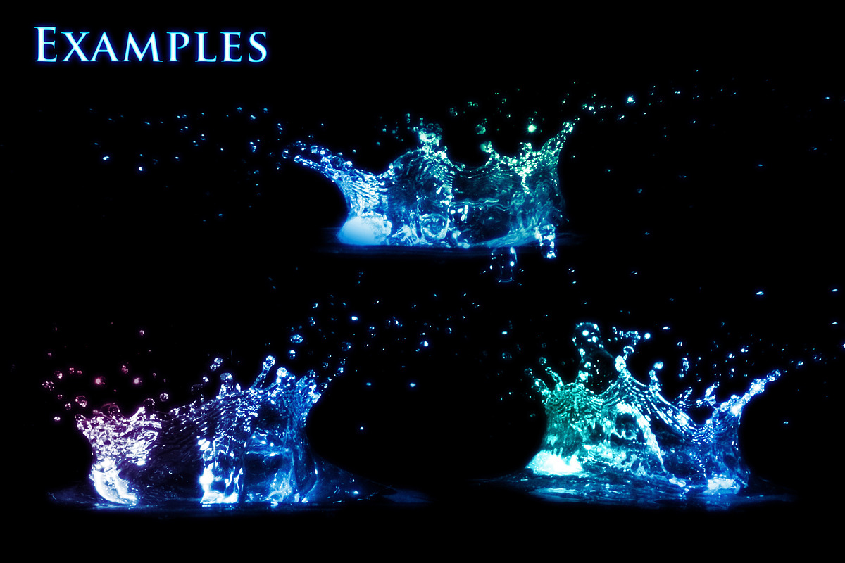 38 Water Splash Brushes, a Brush Add-On by xresch (Photo 3 of 5)