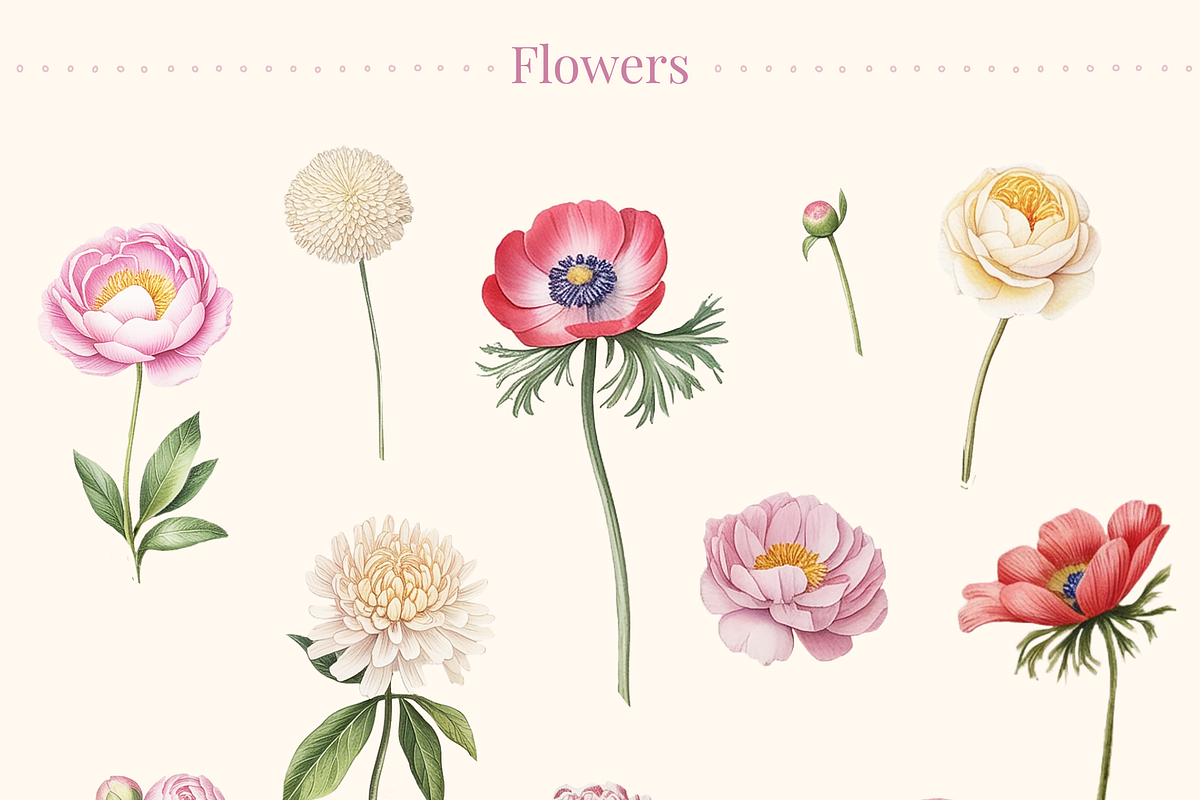 Ornamenta Antiqua - Vintage Florals, a Decorative Illustration by TatianaCociorva (Photo 4 of 4)