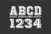 Athletic Jersey - Varsity Font, a Slab Serif Font by KiddoGlyphs Studio (Thumbnail 4 of 5)