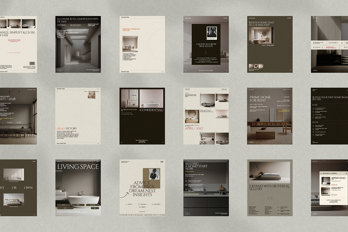 Elegant Real Estate Instagram Kit, a Social Media Template by Pixel Grid (Photo 7 of 10)