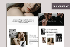 Amabile - Kadence & Wordpress Theme, a WordPress Template by Her creative details