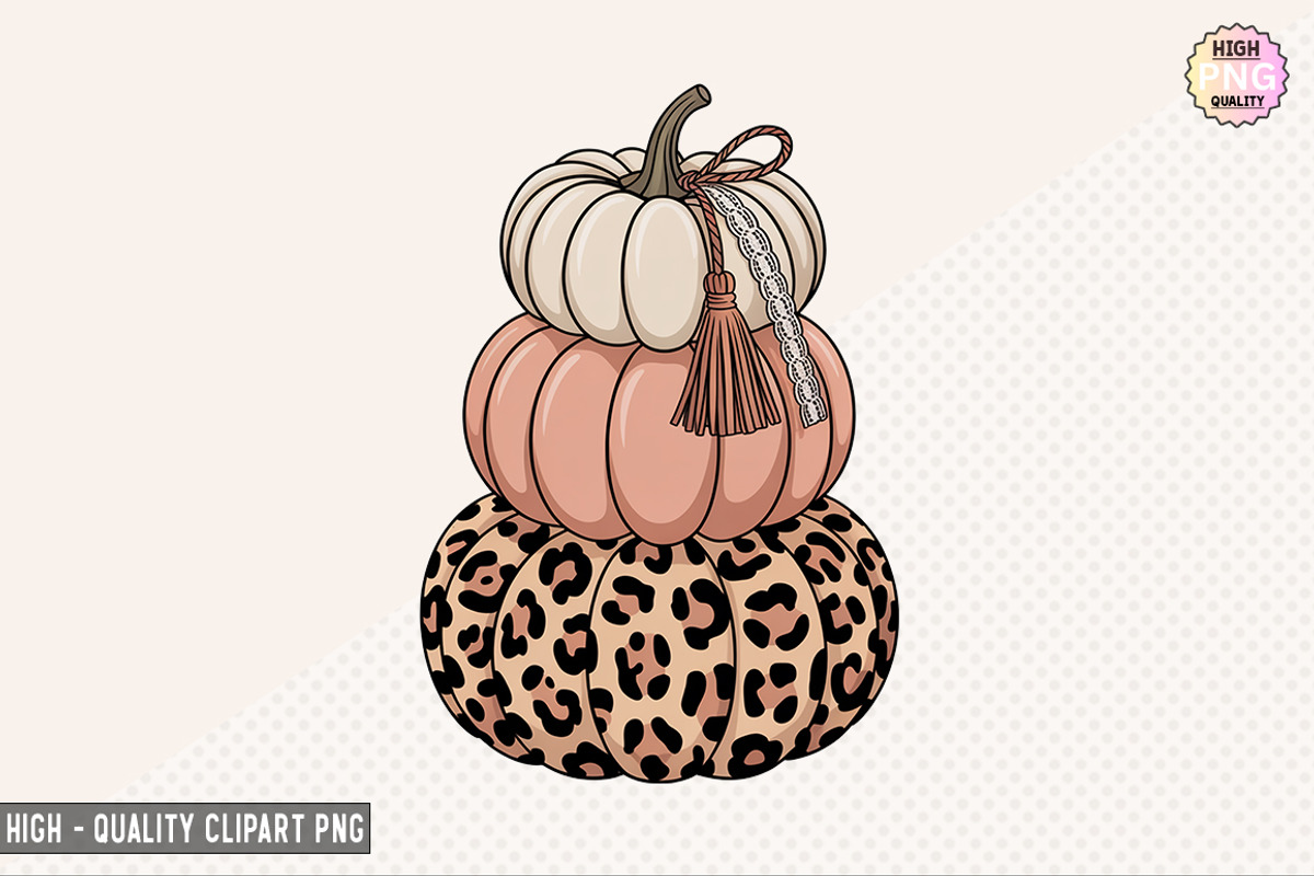 Fall Pumpkin Stack Clipart Bundle, a Graphic by crative8112 (Photo 2 of 8)