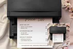 Soft Blush A4 Printer Mockup PR001