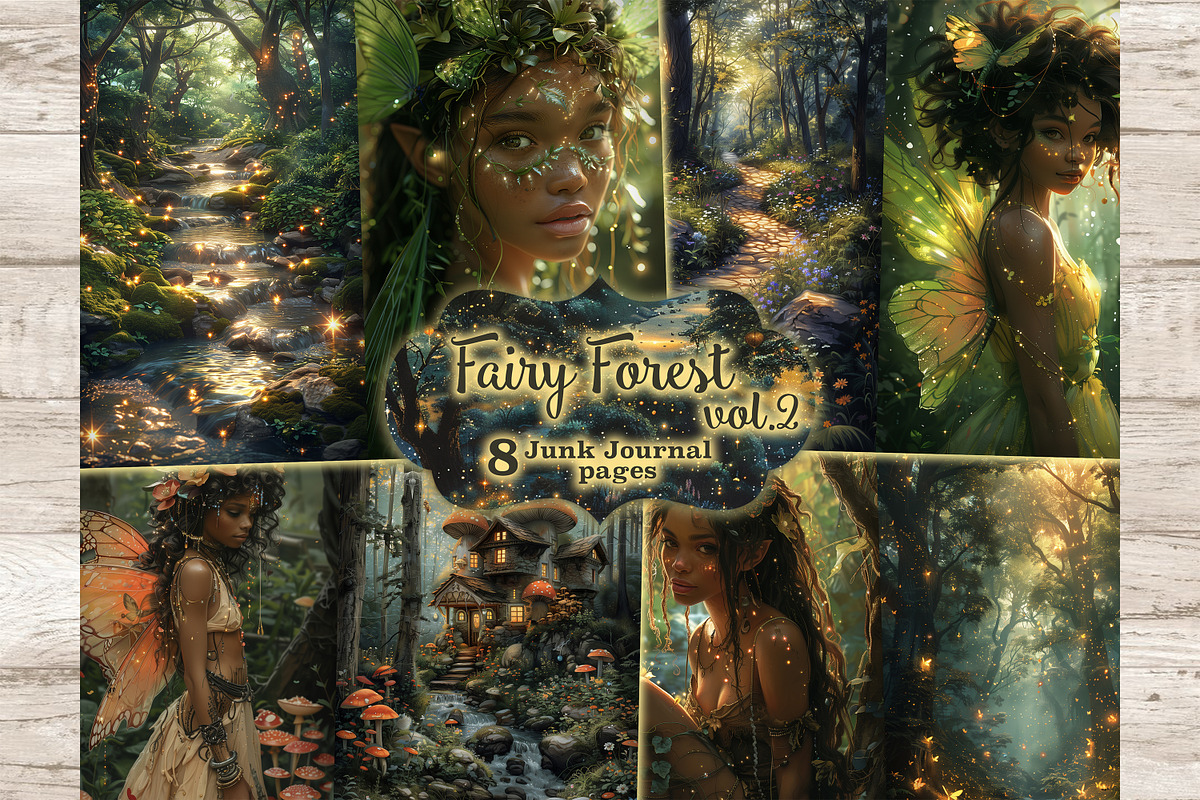 Fairy Junk Journal Paper, a Person Illustration by GlamArtZhanna (Photo 1 of 10)
