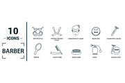 Barber Line Icon Set, an Object Graphic by Aimagenarium@gmail.com (Thumbnail 3 of 3)