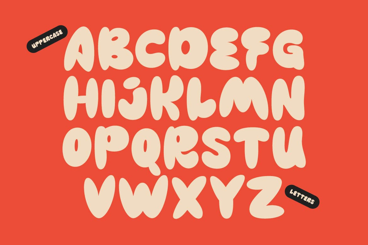 GF Magic - Retro Groovy Font, a Sans Serif Font by GroovyFontCo (Photo 3 of 9)