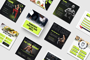 Canva Gym & Fitness Instagram Post, a Social Media Template by TheBrightGrap (Thumbnail 1 of 17)