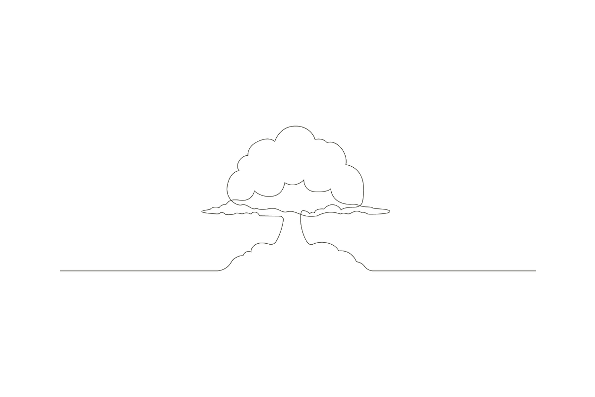 Atomic mushroom bomb continues line, an Object Graphic by lawoel (Photo 3 of 3)