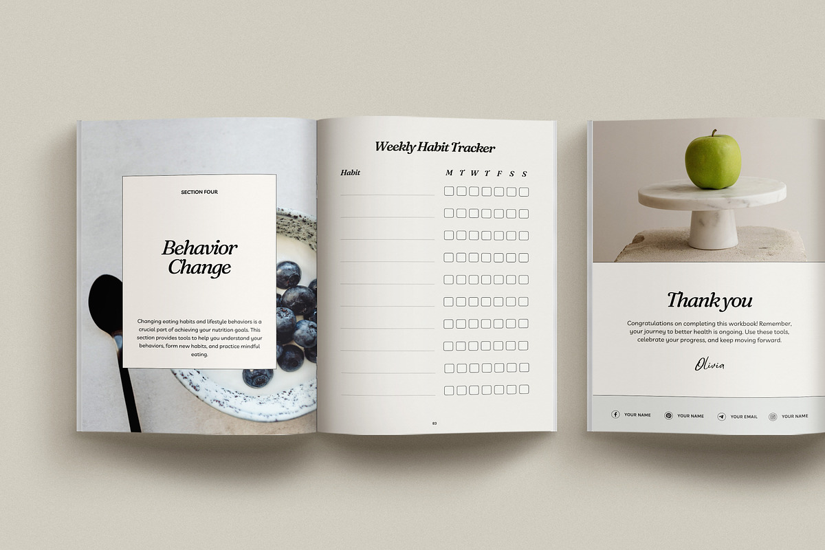 Nutrition Coach Workbook, a Magazine Template by Willoe Studio (Photo 12 of 14)