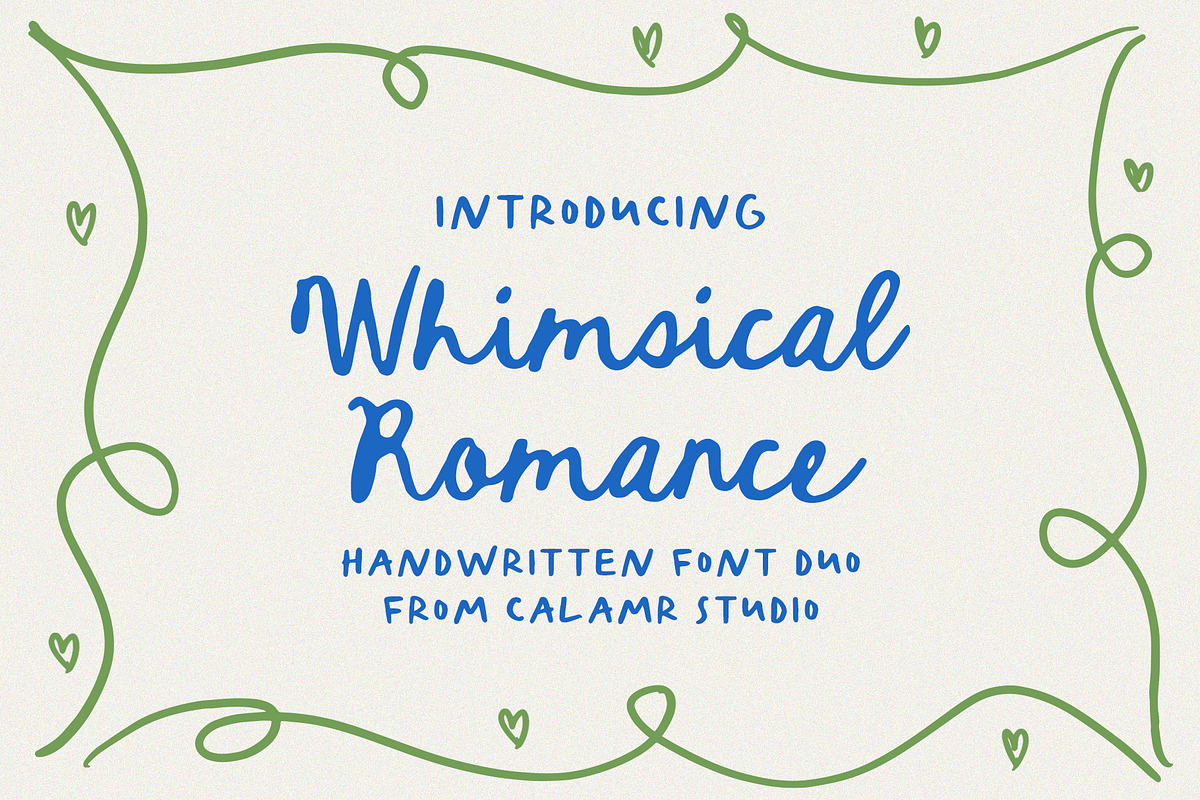 Whimsical Romance Handwritten Font
