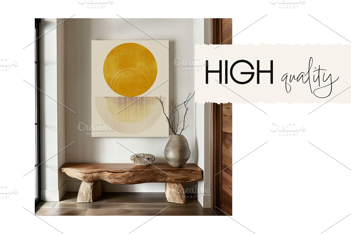 RUSTIC Canvas Mockup, a Household Mockup by MOAROShop (Photo 2 of 7)