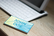 Light Blue Business Card, a Business Card Template by Konakchiev (Thumbnail 2 of 3)