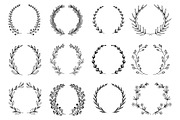 Hand Drawn Branch Wreathes Pack, a Decorative Illustration by alexdndz (Thumbnail 4 of 6)