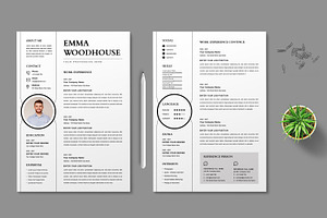 Resume Template Design Layout, a Resume Template by MightyDesign