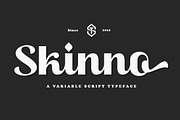 Skinno — A Variable Script Typeface, a Script Font by Skinny Type (Thumbnail 1 of 10)