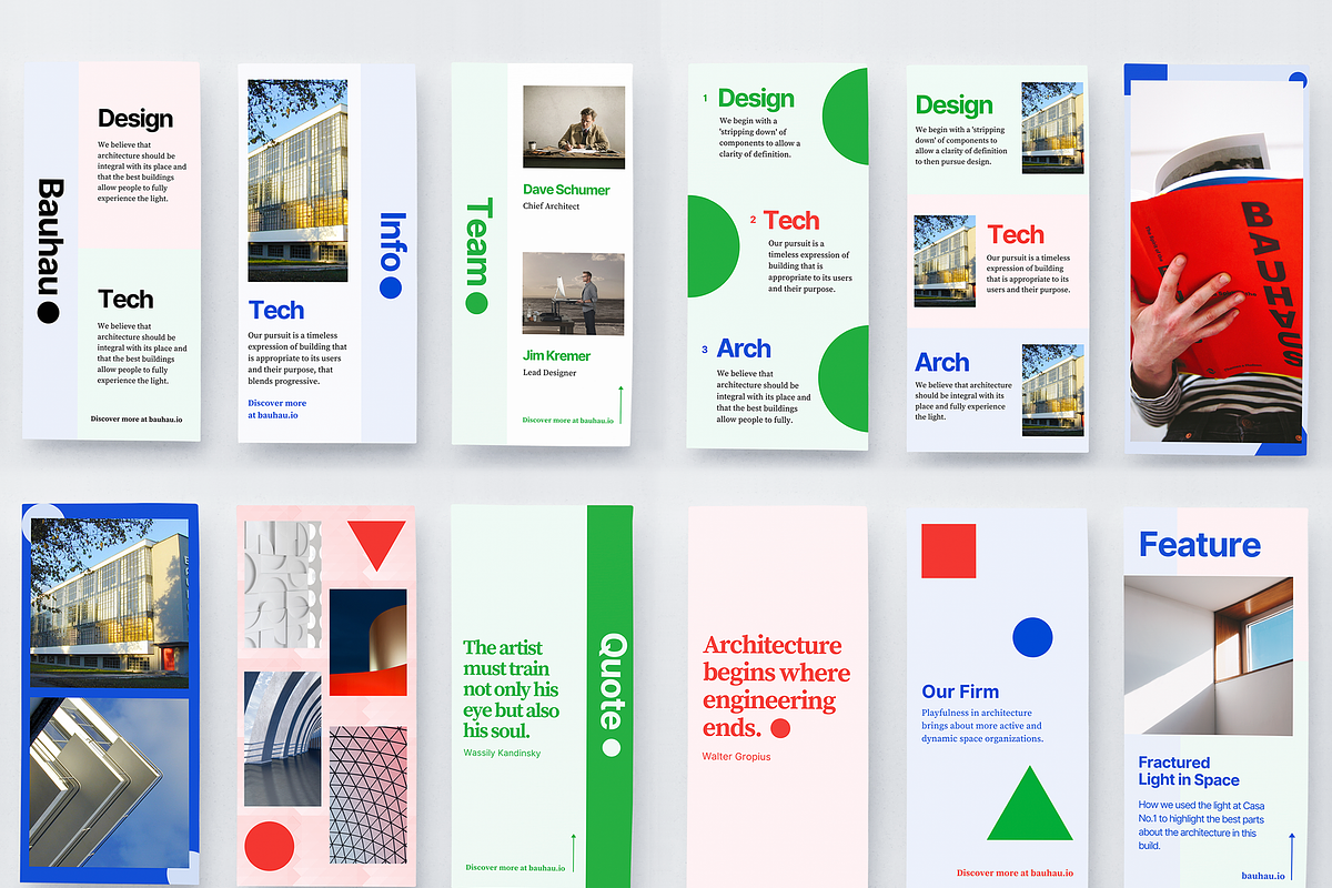 CANVA IG BUNDLE | BAUHAU THEME, a Social Media Template by OEN Design (Photo 4 of 5)
