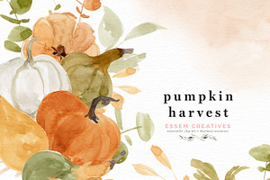 Pumpkin Harvest Thanksgiving Clipart