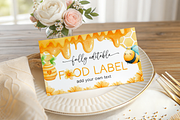 Honey Bee Birthday Food Tent Cards, an Invitation Template by Digital_Mind (Thumbnail 3 of 3)