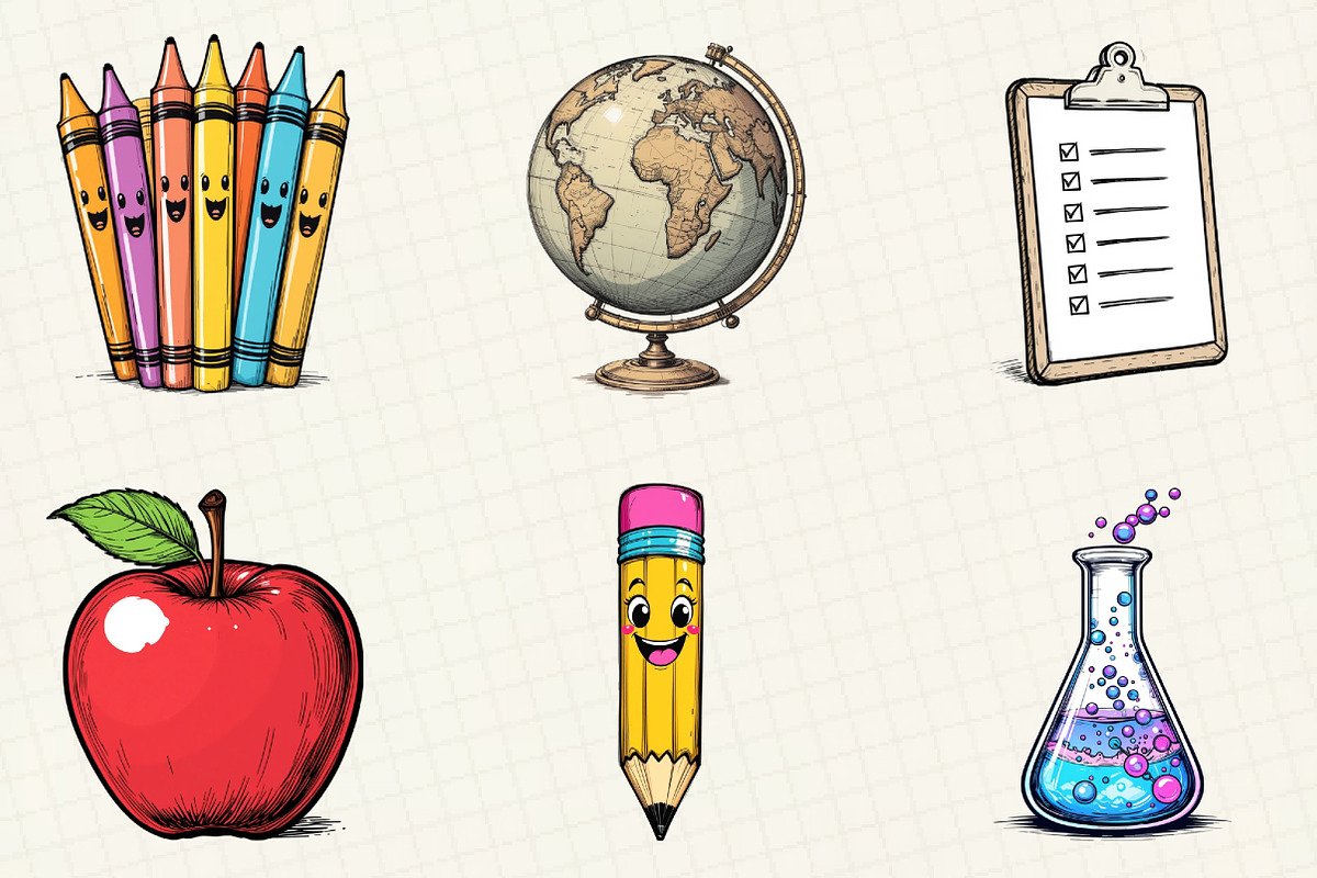 Back To School Sublimation Clipart, an Illustration by OK Design (Photo 3 of 5)