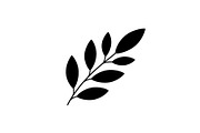Botanical Leaf Silhouette Bundle, an Illustration by Creativeshirt (Thumbnail 2 of 51)