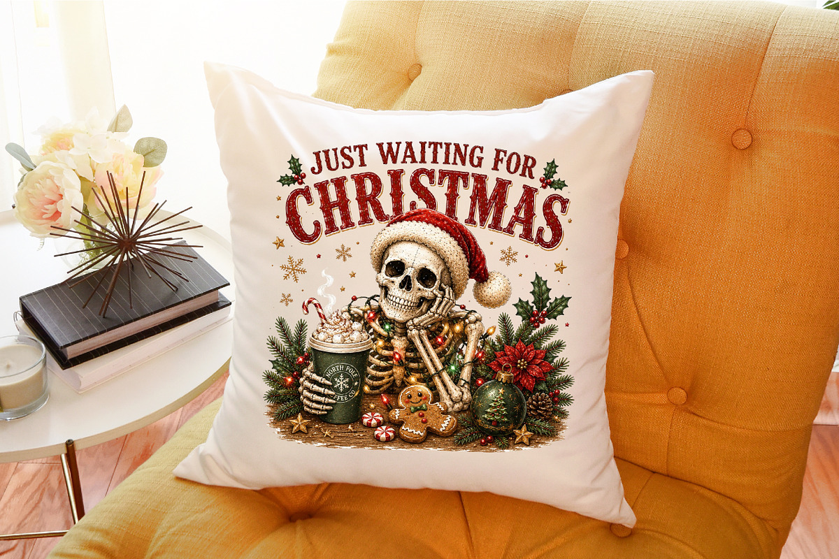 Funny Skeleton Christmas Png, a Seasonal Illustration by Sublimation Artist (Photo 9 of 9)