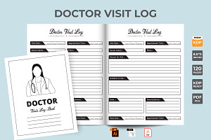 Doctor Visit KDP Interior Log Book