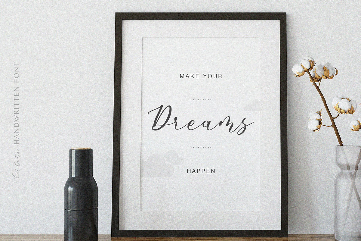 Endita Handwritten Font and Extras preview 6
