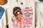 Pour Confidence Pink Leopard Messy, a Seasonal Illustration by Canvas Craft (Thumbnail 2 of 6)