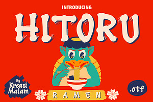 Hitoru Ramen Font