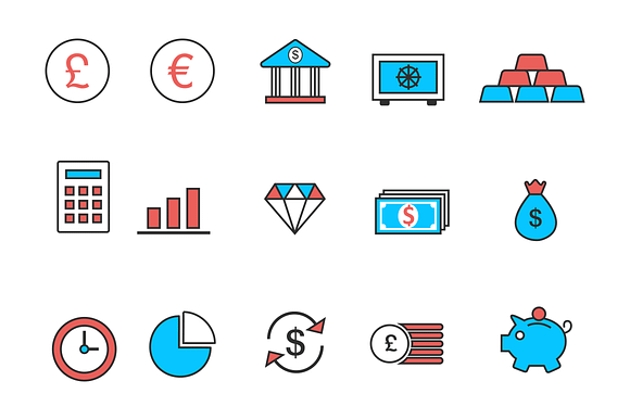 15 Bank And Finance Icons
