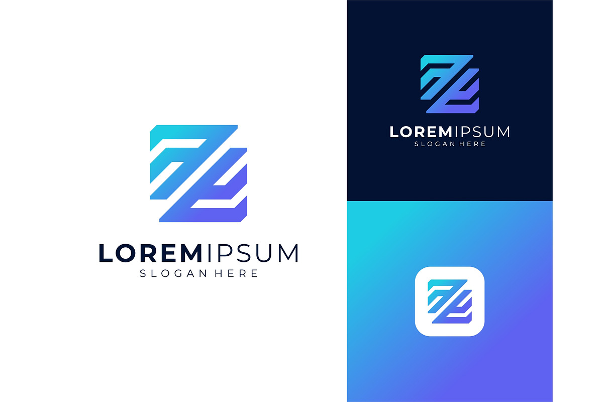 Letter Z Modern Geometric Logo, a Branding & Logo Template by ika trisiana (Photo 1 of 2)
