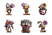 Whimsical Easter Animals Clipart, an Illustration by SinaCreation (Thumbnail 3 of 11)