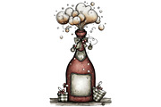 Watercolor New Year Clipart, an Illustration by Designking (Thumbnail 4 of 4)