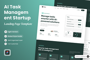 Task.Io - AI Task Manage Startup, a Websites & App Template by SLAB! Design