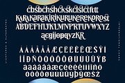 Norique Modern Display Typeface, a Serif Font by Letterena Studios (Thumbnail 14 of 15)