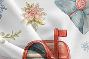 Red Mailbox Seamless Pattern, a Decorative Illustration by Pati Charm Studio (Thumbnail 7 of 7)