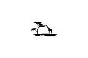 Minimalist Silhouette Giraffe Logo, a Branding & Logo Template by Luxury Logos (Thumbnail 3 of 4)