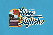 Village Stylish, a Script Font by Drizy (Thumbnail 1 of 8)
