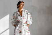Long Sleeve Studio Dress Mockup, a Shirt Mockup by 1001 mockups (Thumbnail 8 of 9)