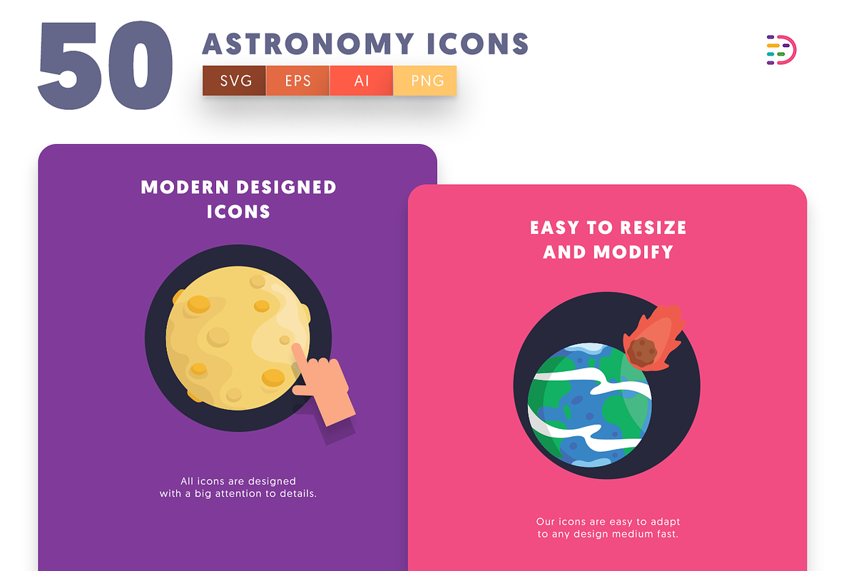 50 Astronomy Icons, an Icon by Dighital (Photo 4 of 10)