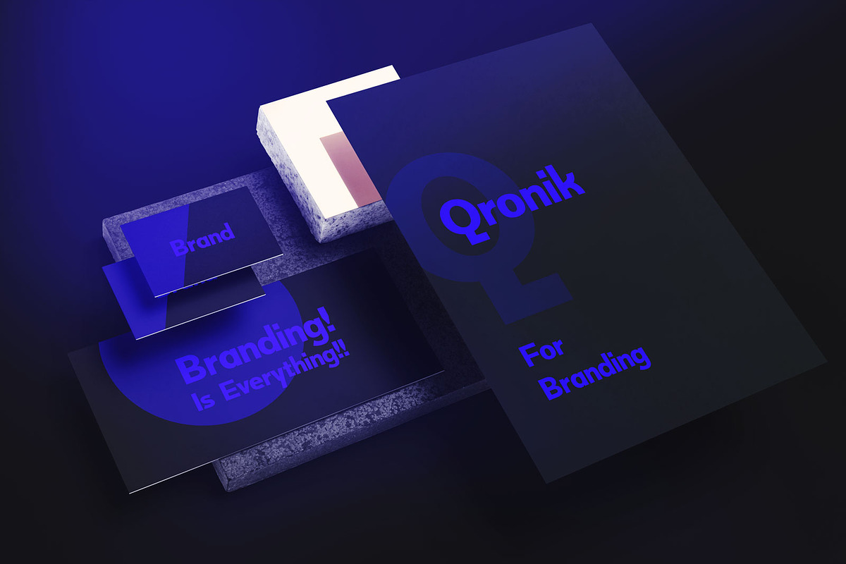 Qronik Geometric Display Font preview 4