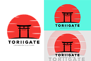 japanese sunset torii gate icon logo, an Object Graphic by Rizkaarishandy_shop (Thumbnail 2 of 4)