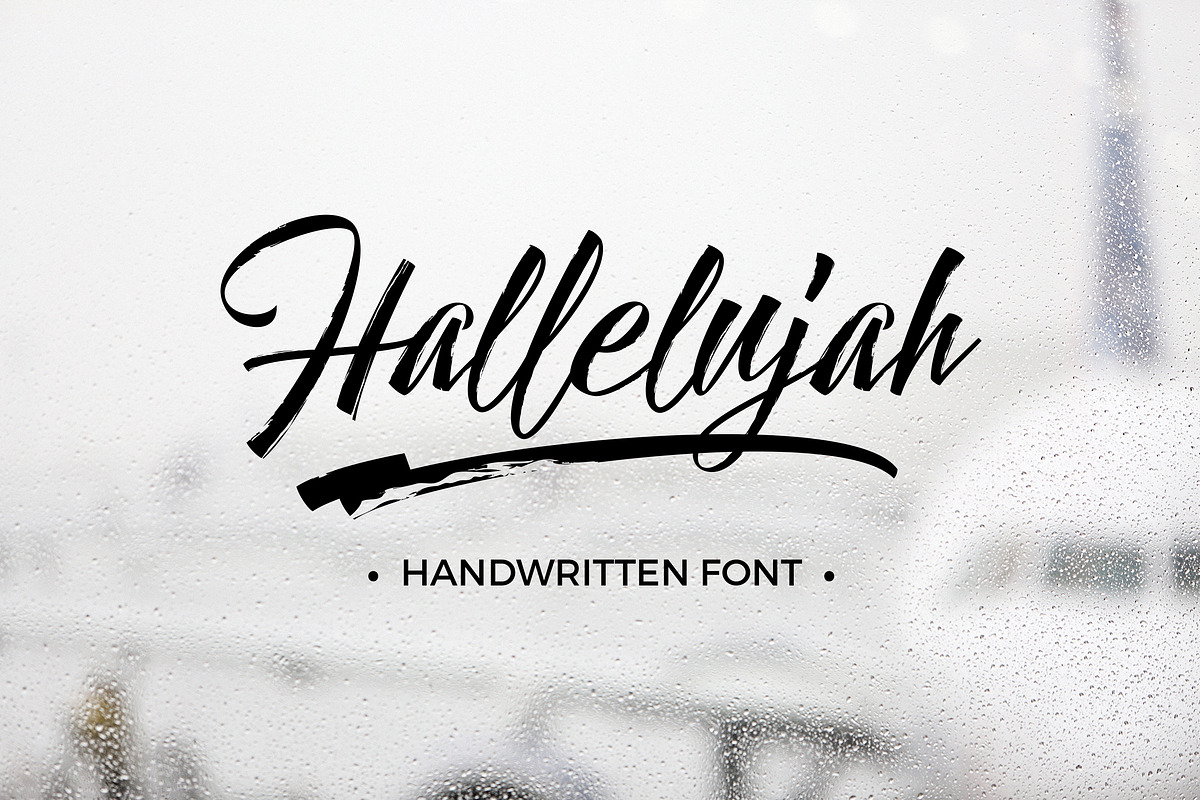 Hallelujah, a Script Font by Aantebas (Photo 1 of 7)